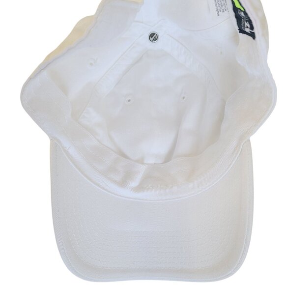 Nike Hat Cap Strap Back White Black Swoosh Embroidered Casual Men's Adjustable - Picture 12 of 12